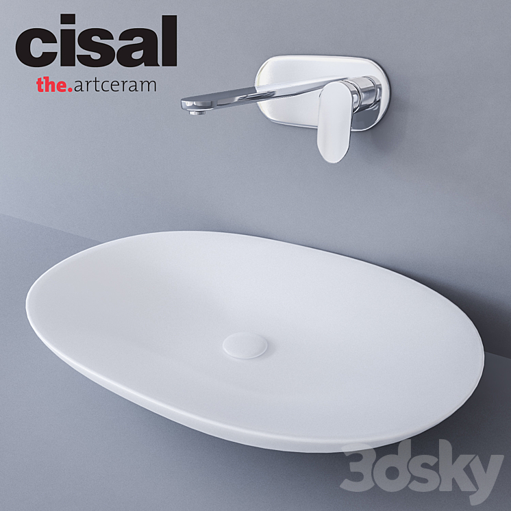 Sink Artceram La Fontana and Cisal LineaViva 3DS Max - thumbnail 1