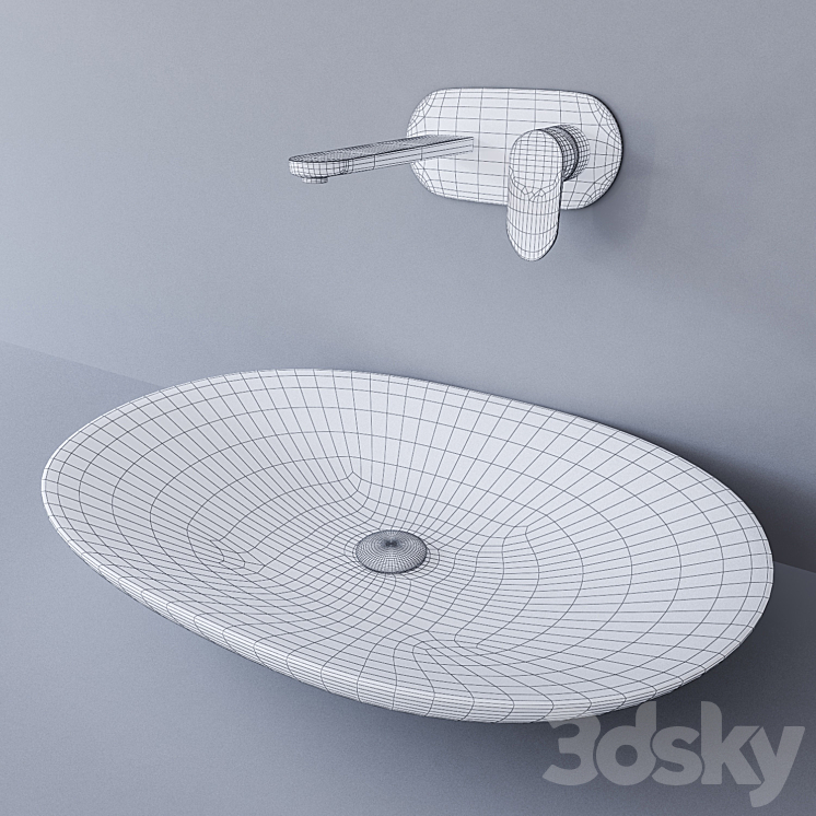 Sink Artceram La Fontana and Cisal LineaViva 3DS Max - thumbnail 2