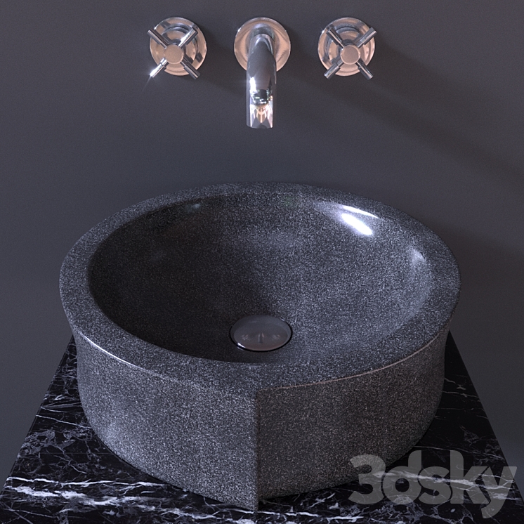 Sink Bathroom Sheerdecor Vela Marengo 3DS Max - thumbnail 1