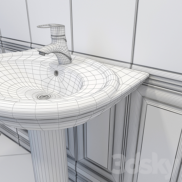 Sink BelBagno GALA BB1078L 3ds Max - thumbnail 3