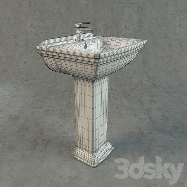 Sink Cezares Palermo 3ds Max - thumbnail 3