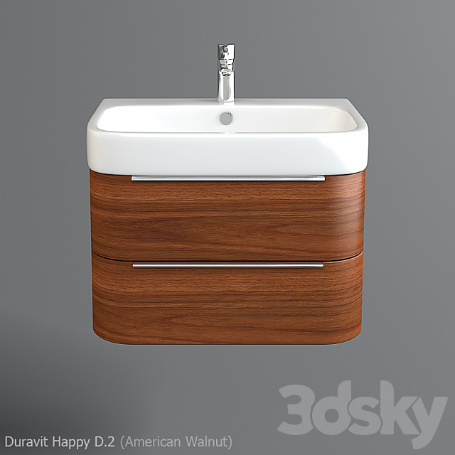 Sink Duravit Happy D.2 3DS Max Model - thumbnail 1