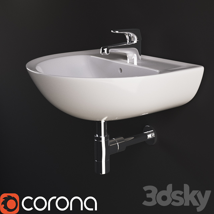 Sink Ideal Standard Esco new 3DS Max - thumbnail 1