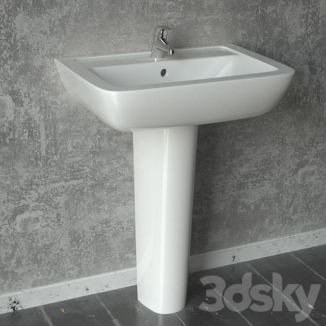 Sink Ideal Standard Eurovit 3DS Max Model - thumbnail 3