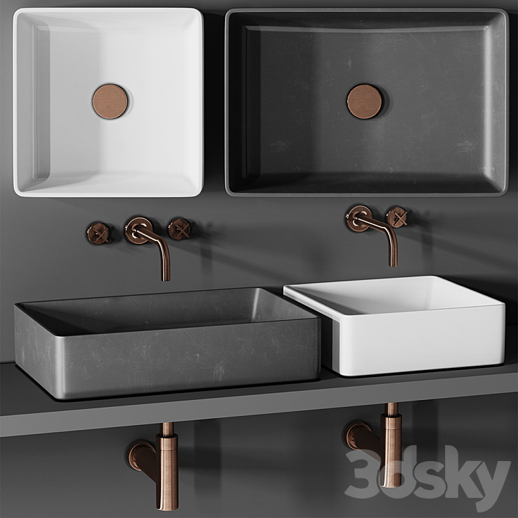 Sink Kast Arla Basin 3DS Max - thumbnail 1