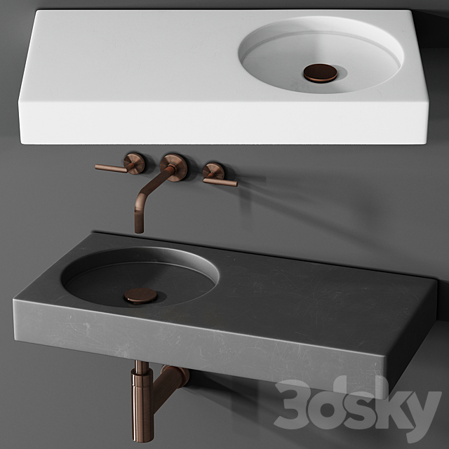 Sink Kast Cero Basin 3DS Max Model - thumbnail 2