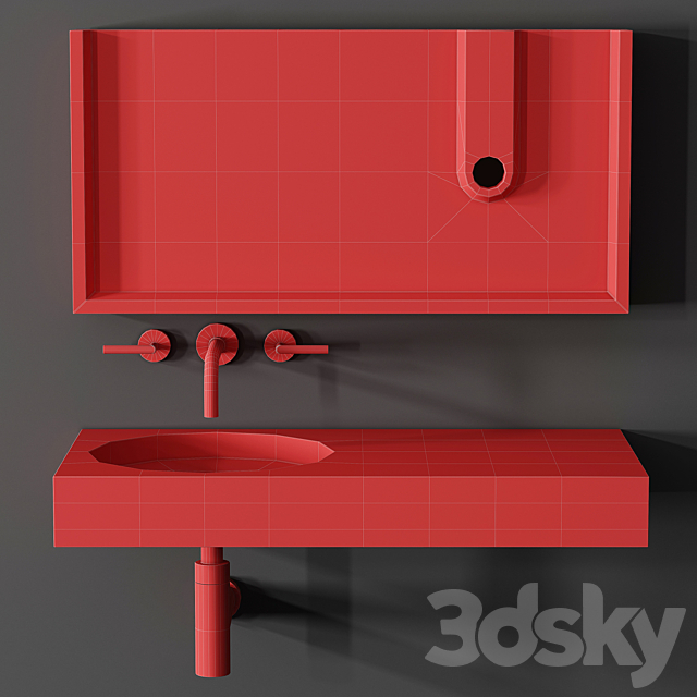 Sink Kast Cero Basin 3DS Max Model - thumbnail 3