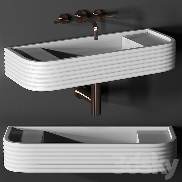 Sink Kast Iva Basin 3DS Max Model - thumbnail 2