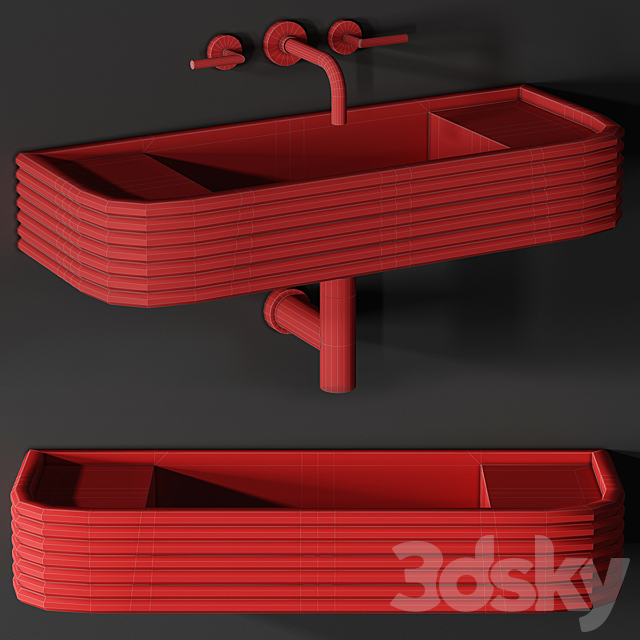 Sink Kast Iva Basin 3DS Max Model - thumbnail 3