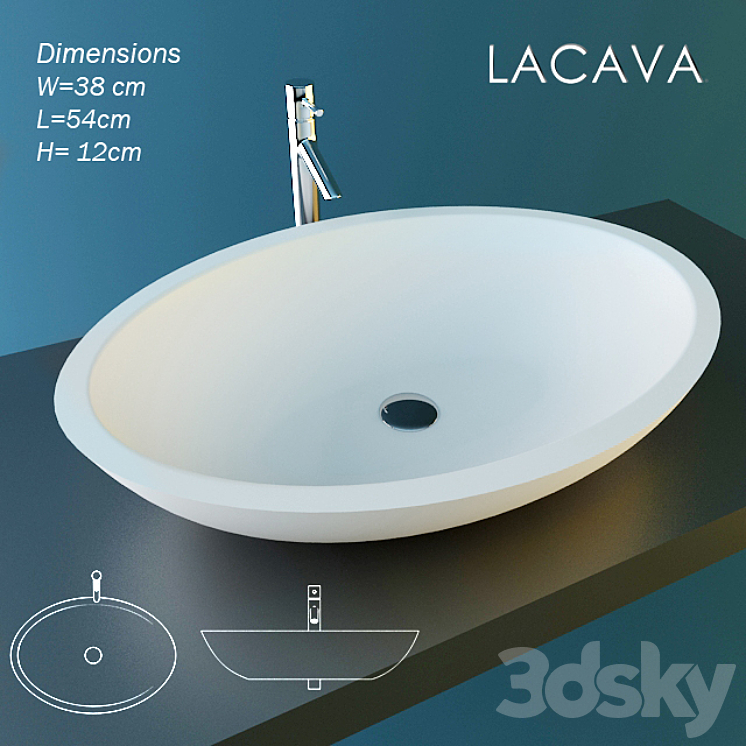 Sink Lacava SCO13 3DS Max - thumbnail 1