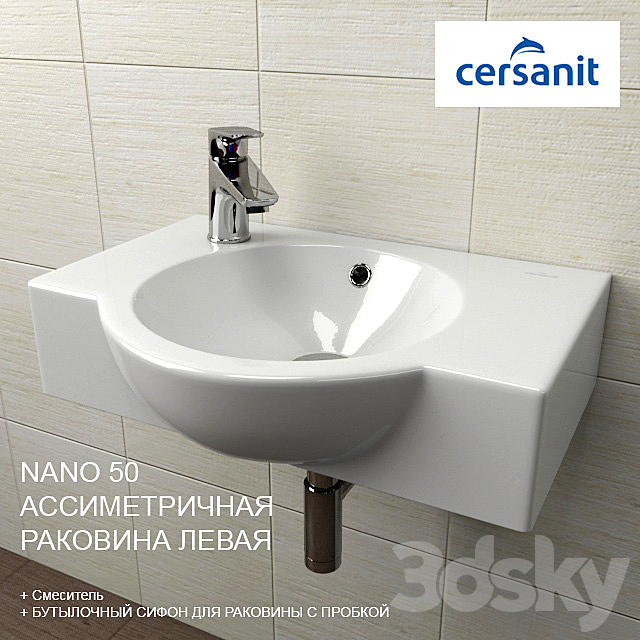 SINK Sersanit NANO 50 3DS Max Model - thumbnail 1