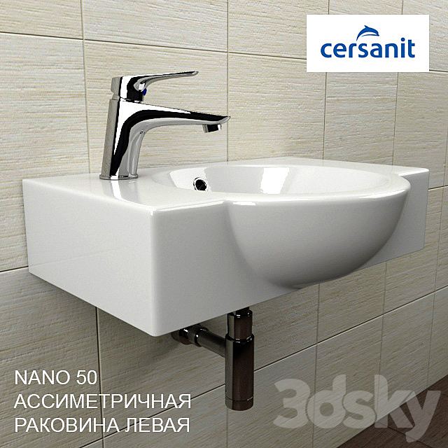 SINK Sersanit NANO 50 3DS Max Model - thumbnail 3