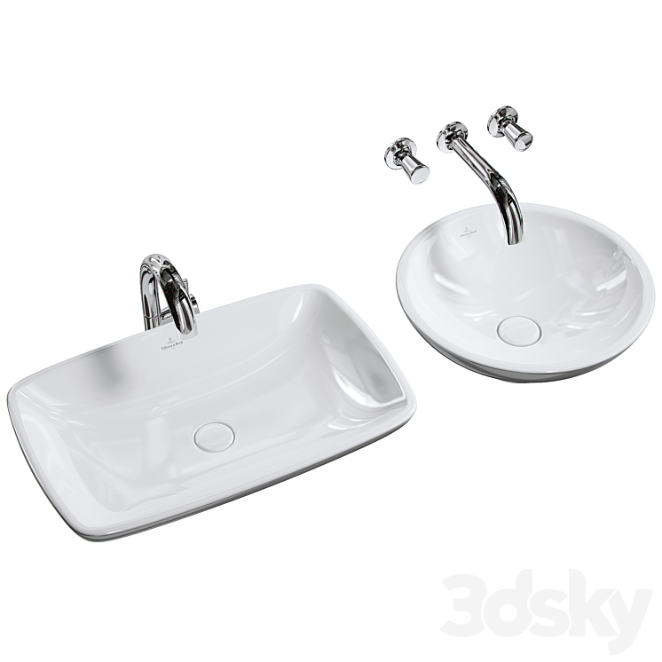 sink villeroy & boch Loop & Friends 3DS Max - thumbnail 1