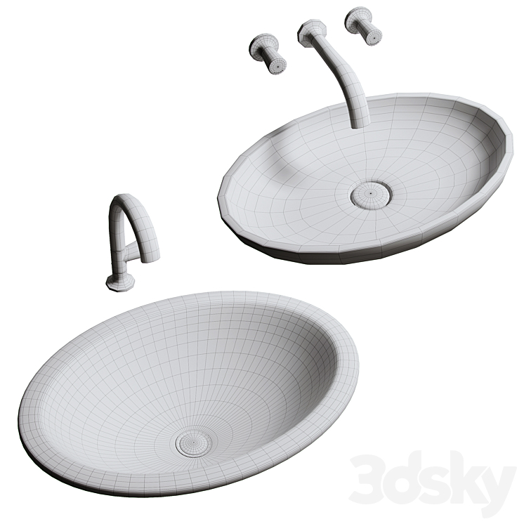 sink villeroy & boch Loop & Friends 3DS Max - thumbnail 2