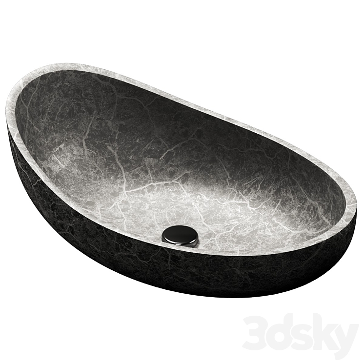 Stone sink 3DS Max Model - thumbnail 1