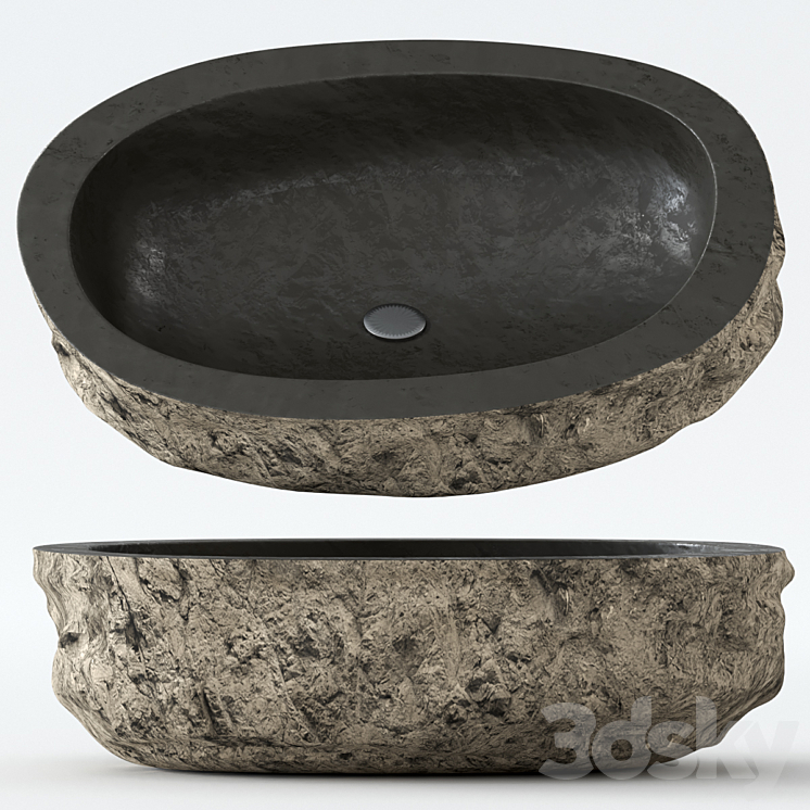 Stone washbasin. 3DS Max - thumbnail 1