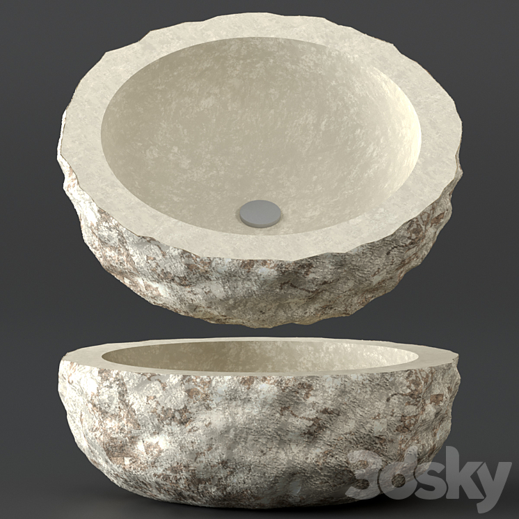 Stone washbasins. 3DS Max - thumbnail 1