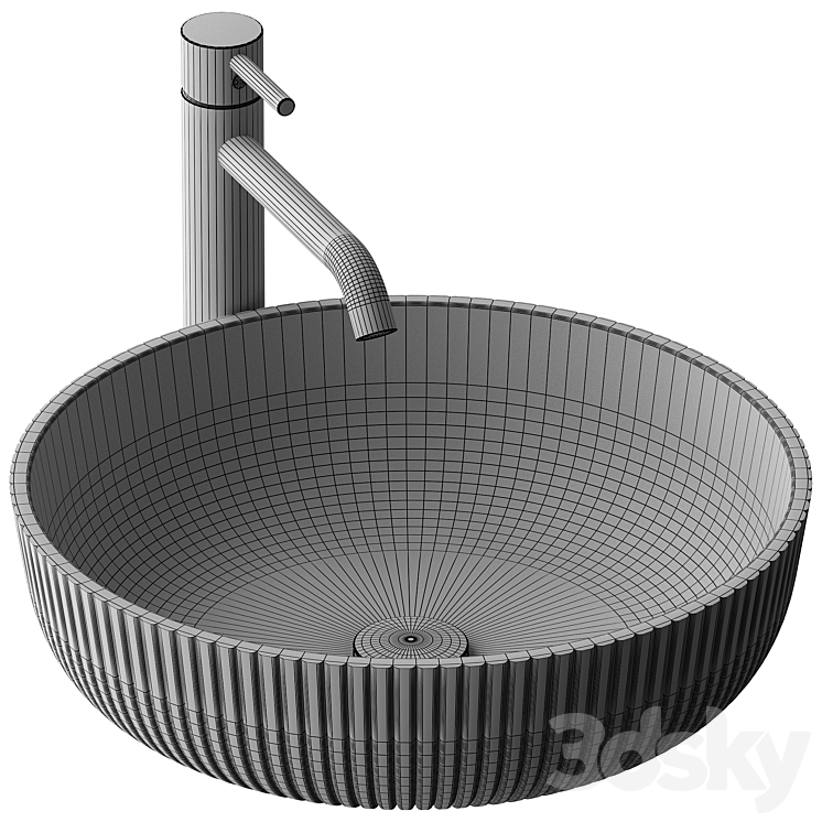 Table Sink REA JODI 3DS Max Model - thumbnail 2