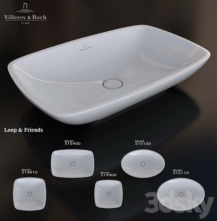 Villeroy & Boch Loop & Friends 3DS Max - thumbnail 1