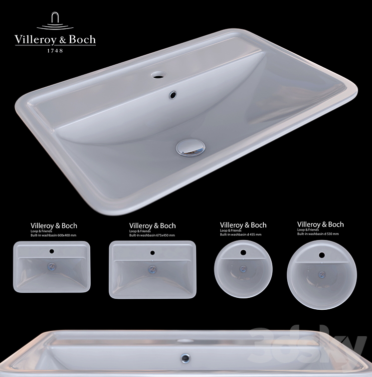 Villeroy & Boch Loop & Friends 3DS Max - thumbnail 1