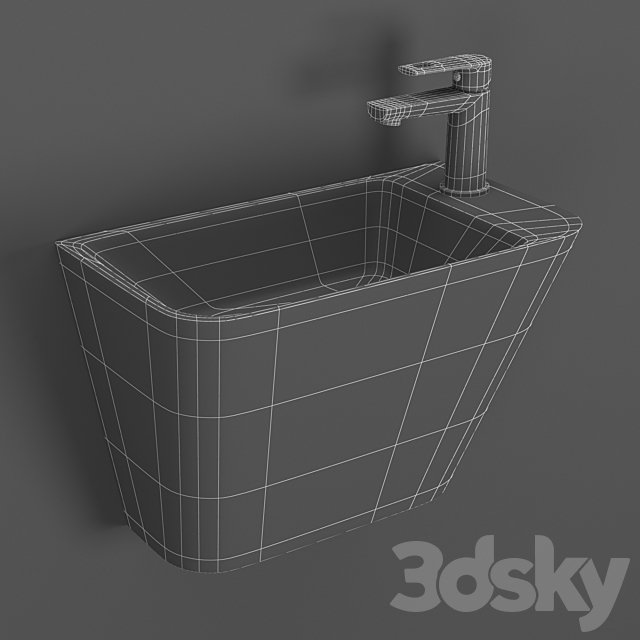 Volle teo sink 3DS Max Model - thumbnail 5