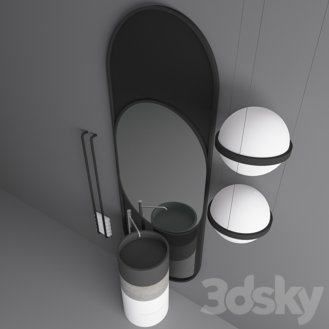 wash basin 3DS Max Model - thumbnail 2