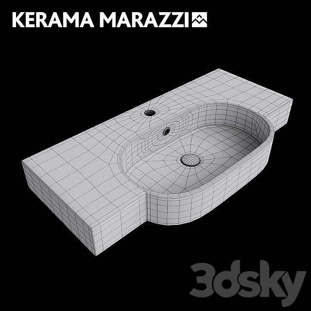 Wash Basin Area. Kerama Marazzi 3DSMax File - thumbnail 2