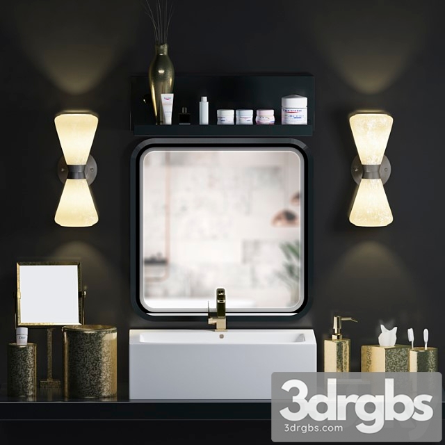 Wash Basin Set 2 3dsmax Download - thumbnail 1