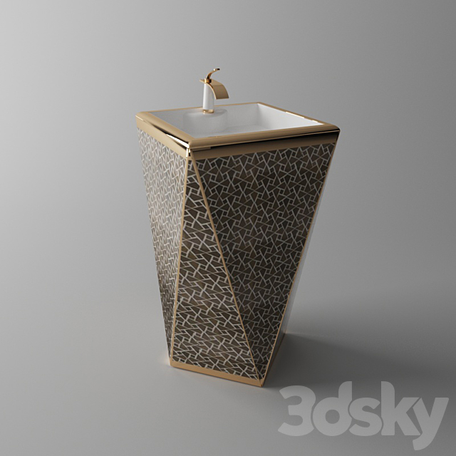 Wash_stand 3DS Max Model - thumbnail 2