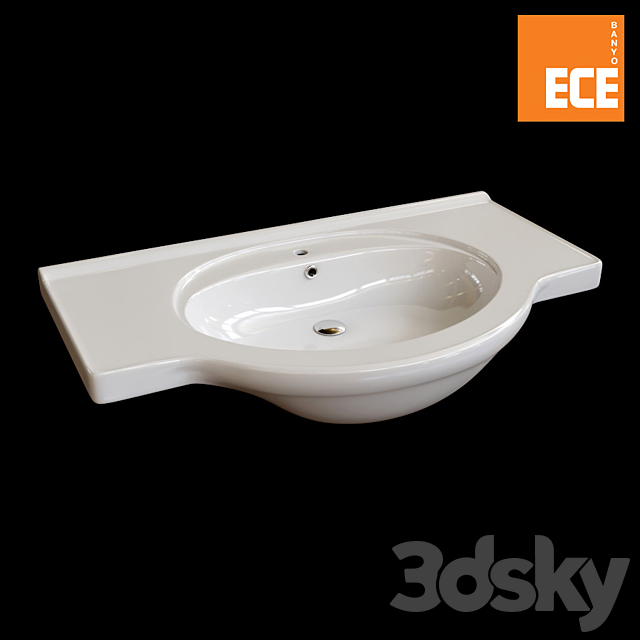 Washbasin Aruva 80 Ece banyo 3ds Max - thumbnail 1