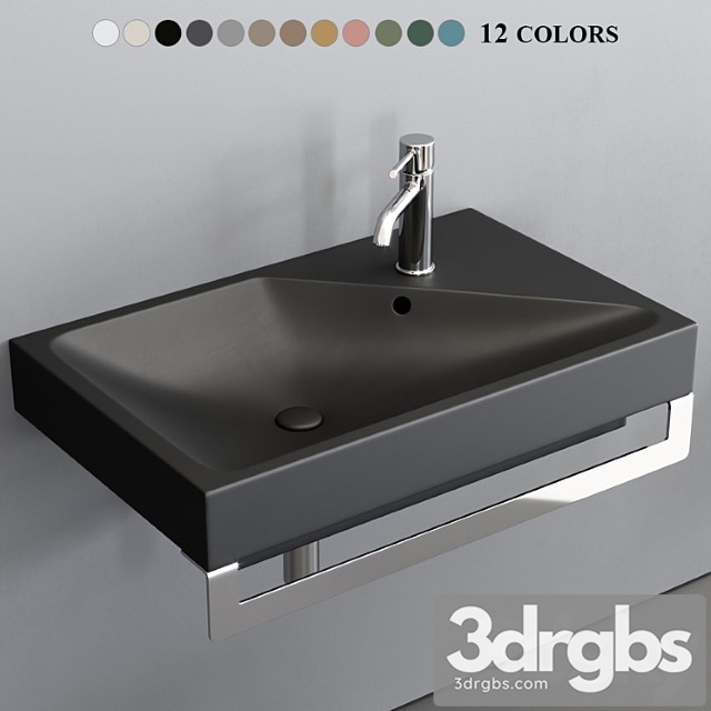 Washbasin Ceramic Cielo Style Blink 3dsmax Download - thumbnail 1