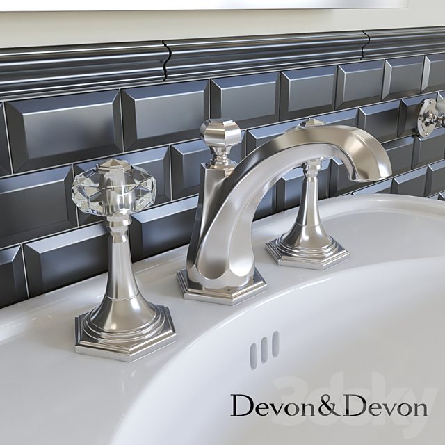 Washbasin Devon&Devon Blues 3DS Max Model - thumbnail 2