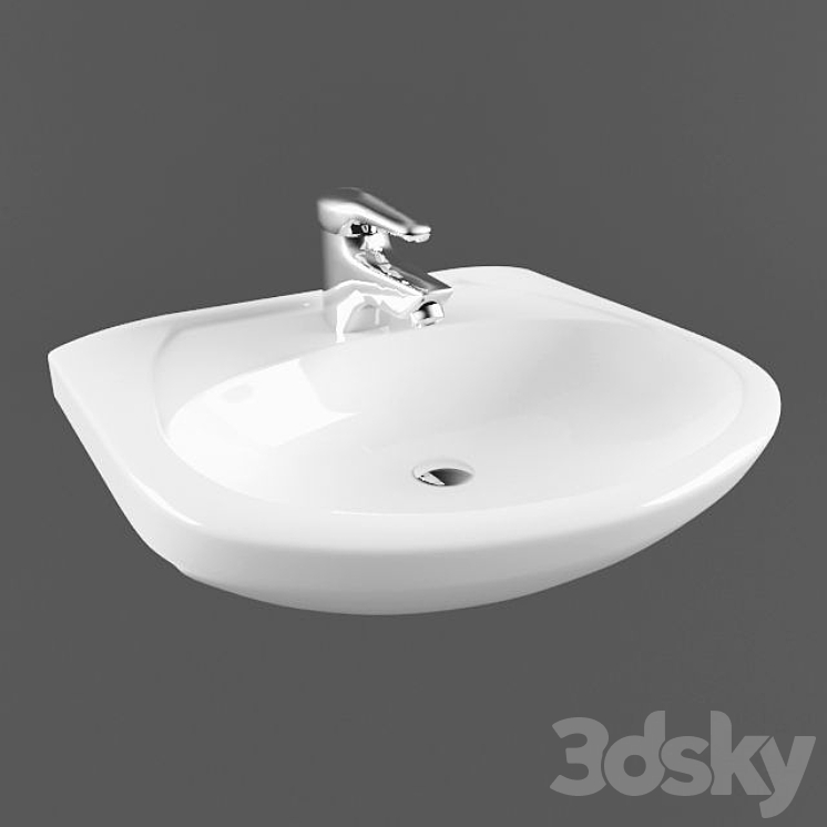 Washbasin Epica 60 3DS Max - thumbnail 1