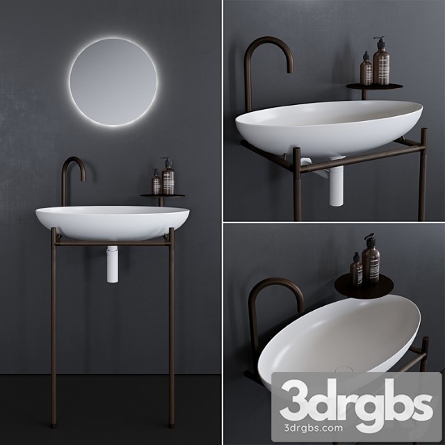 Washbasin Falper Monsieur 3dsmax Download - thumbnail 1