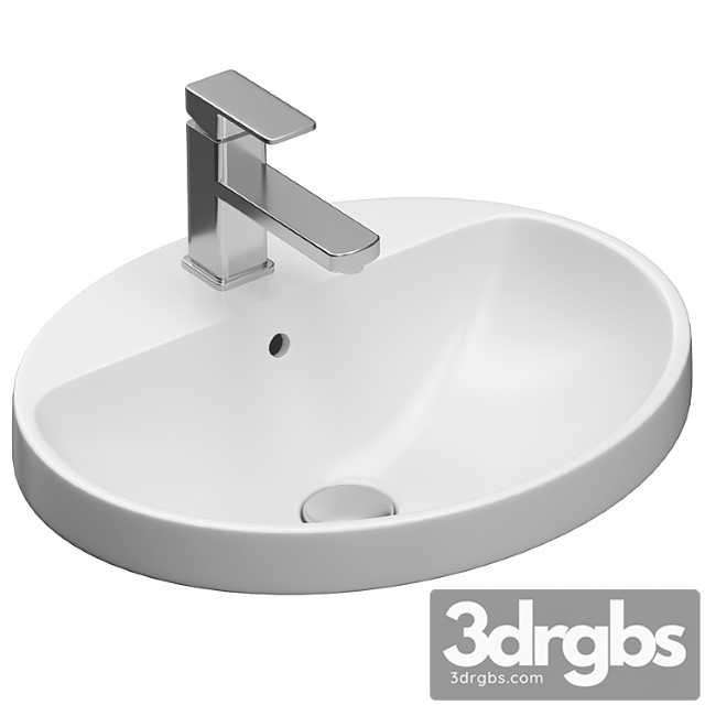 Washbasin Geberit VariForm 3dsmax Download - thumbnail 1