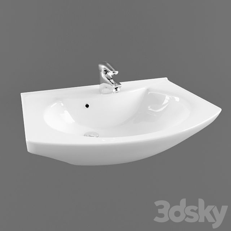 Washbasin Lotos 531 3DS Max - thumbnail 1