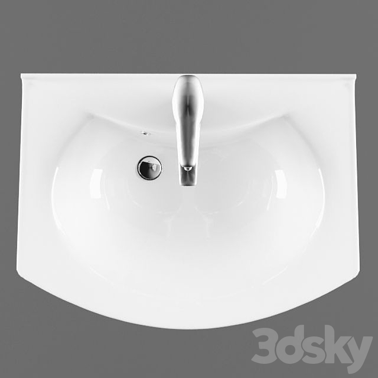 Washbasin Lotos 531 3DS Max - thumbnail 2