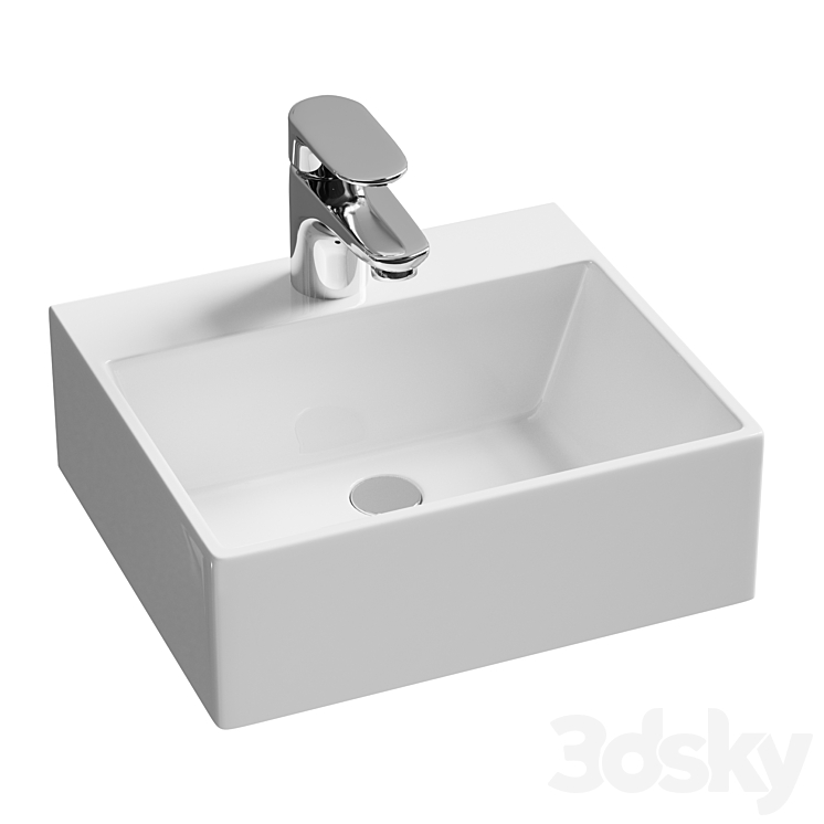 Washbasin Mira MR-3328 3DS Max - thumbnail 1