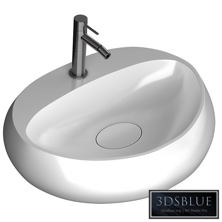 washbasin Rak Cloud & mixer Rexa design 3DS Max - thumbnail 3