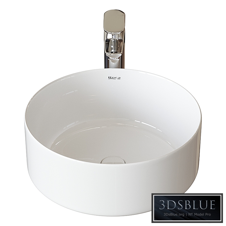 Washbasin Roca Inspira Round 37×37 cm surface mounted 327523000 3DS Max - thumbnail 3