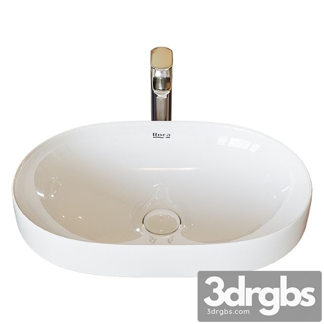 Washbasin roca inspira round 55×37 cm, surface mounted 327527000 - thumbnail 1