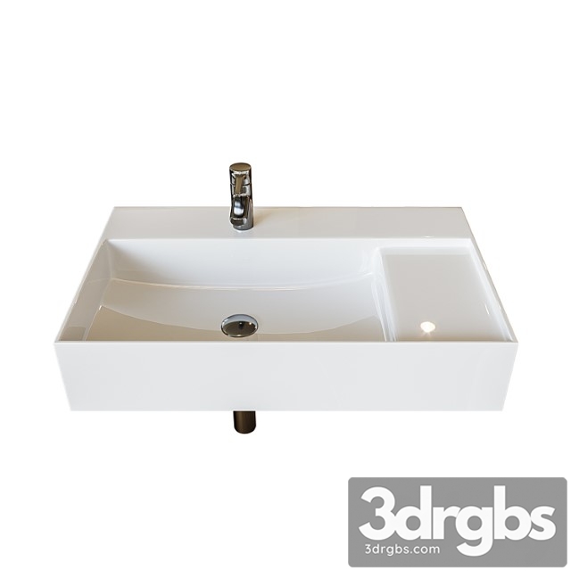 Washbasin roca inspira square wb unik 80×49 cm, furniture 32752b000 - thumbnail 1