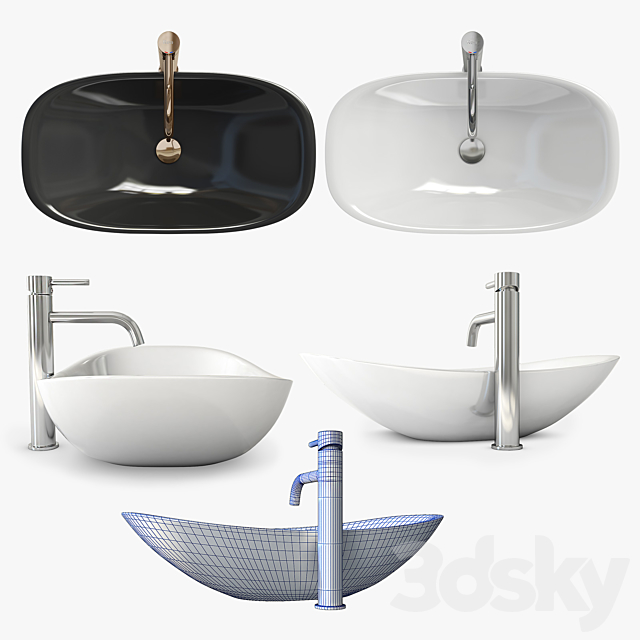 Washbasin Royal 3DS Max Model - thumbnail 2