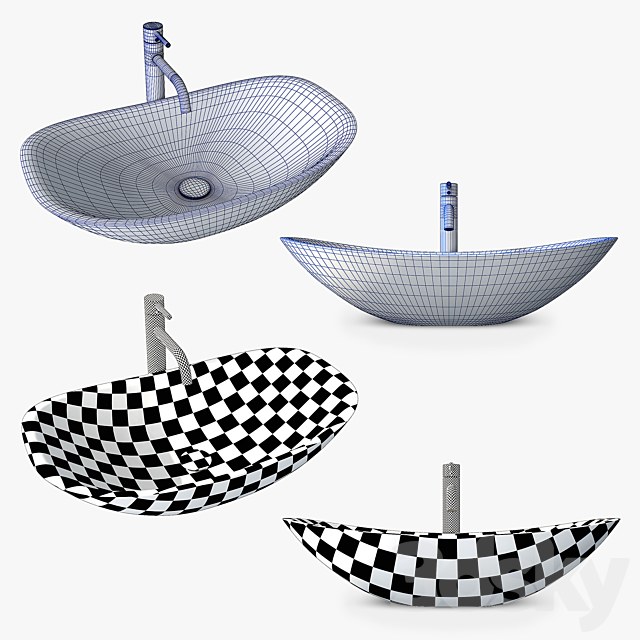 Washbasin Royal 3DS Max Model - thumbnail 5