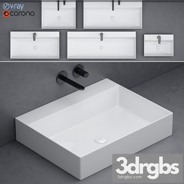 Washbasin Set Antonio Lupi Gestomood 3dsmax Download - thumbnail 1