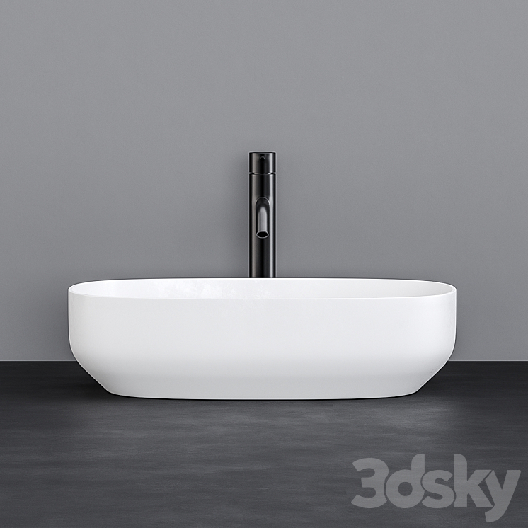 Washbasin VALLONE PEYTO III 3DS Max - thumbnail 2