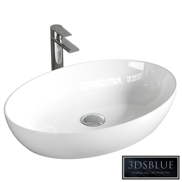 Washbasin Villeroy & Boch Artis 41986101 alpin 3DS Max - thumbnail 3