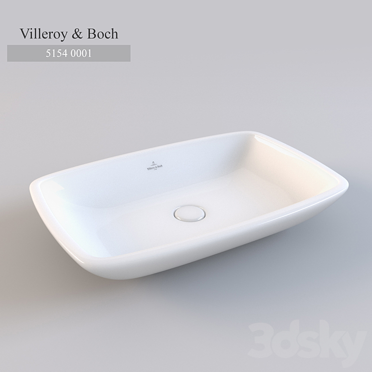 Washbasin Villeroy & Boch Loop & Friends 5154 0001 3DS Max - thumbnail 1