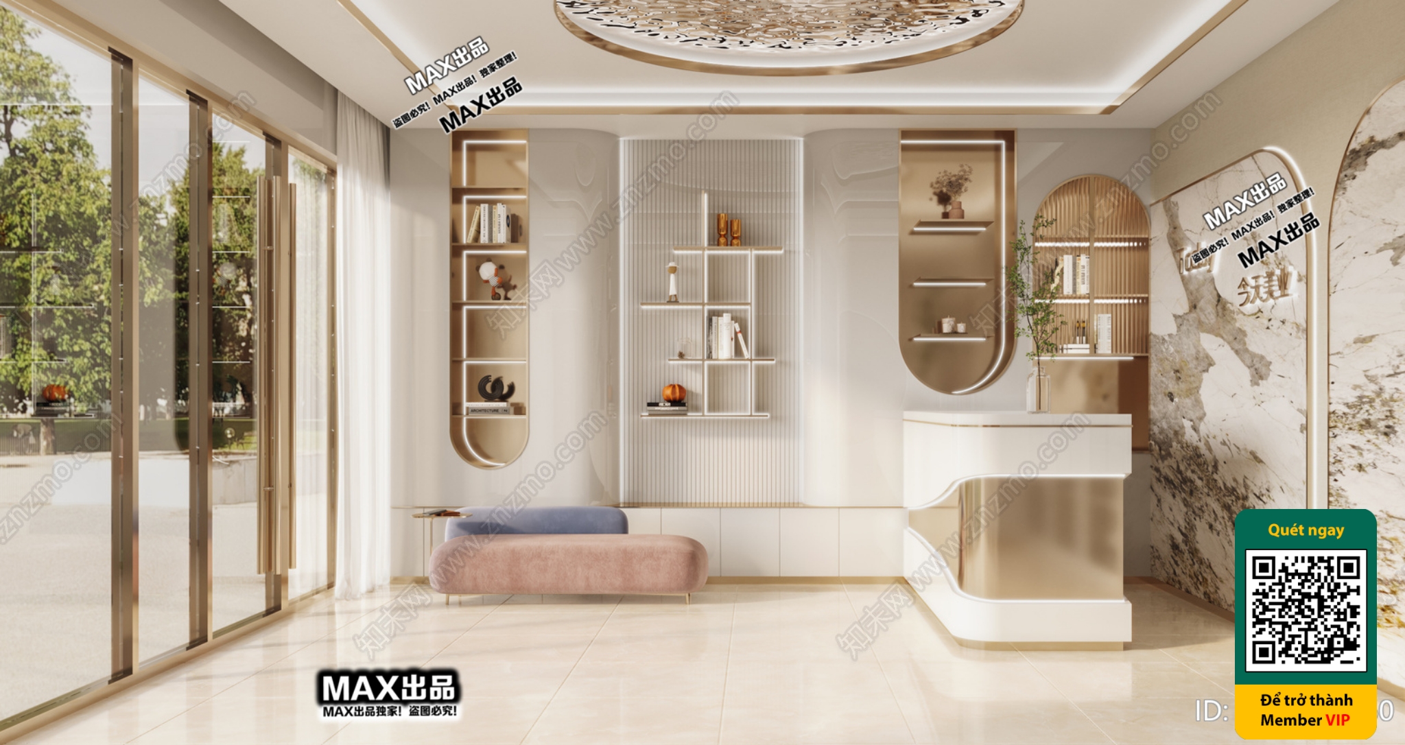 BEAUTY SALON – VRAY / CORONA – 3D MODEL – 4866 - thumbnail 1