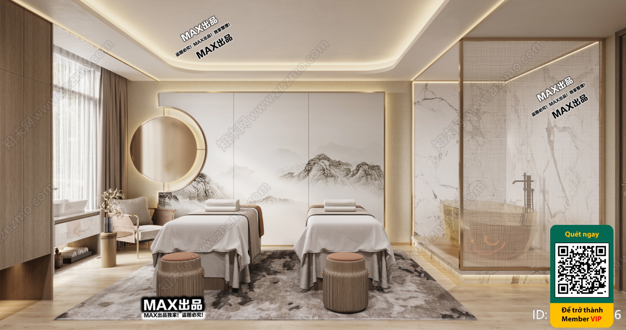 BEAUTY SALON – VRAY / CORONA – 3D MODEL – 4869 - thumbnail 1